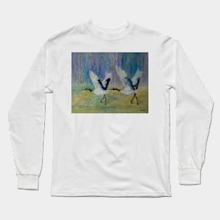 White cranes Long Sleeve T-Shirt